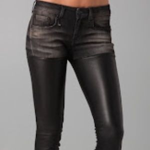 R13 Leather Chap Jeans - Sz 27 - Perfect Condition